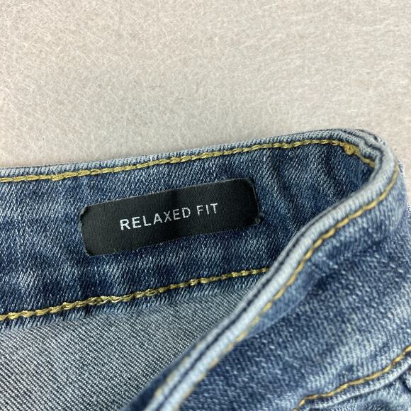 Judy Blue Womens Sz 28 Relaxed Fit Straight Leg Jeans Medium Distressed - Picture 6 of 13